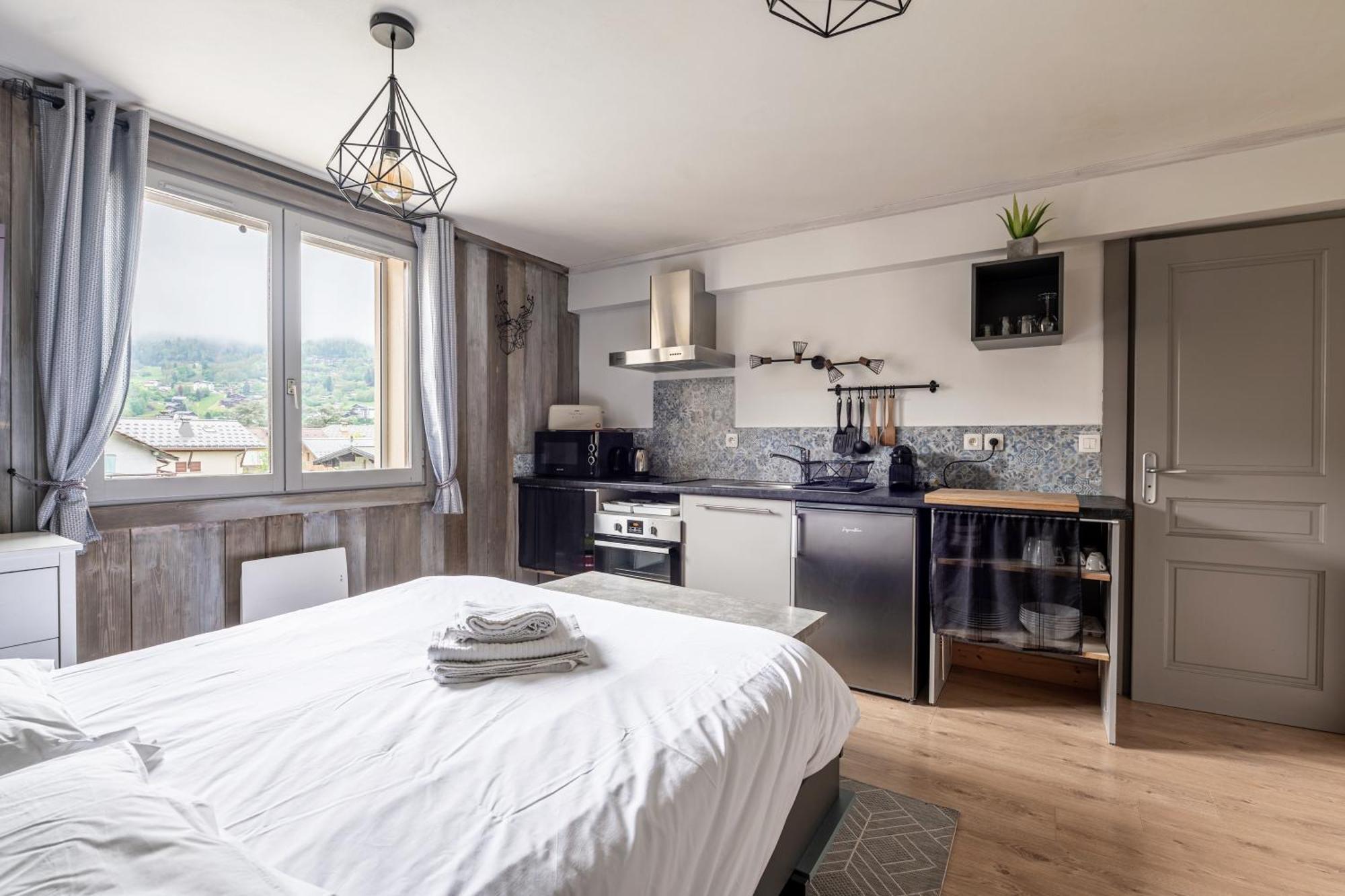 Appartements vue Mont-Joly à 2 pas Tramway Mont-Blanc - 1 et 2 pièces Saint-Gervais-les-Bains Exterior foto